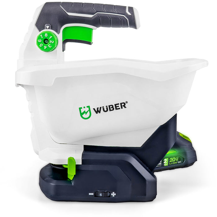 Akumulatorowy siewnik WUBER 3,3 l z ergonomiczną rączką i regulacją wydajności