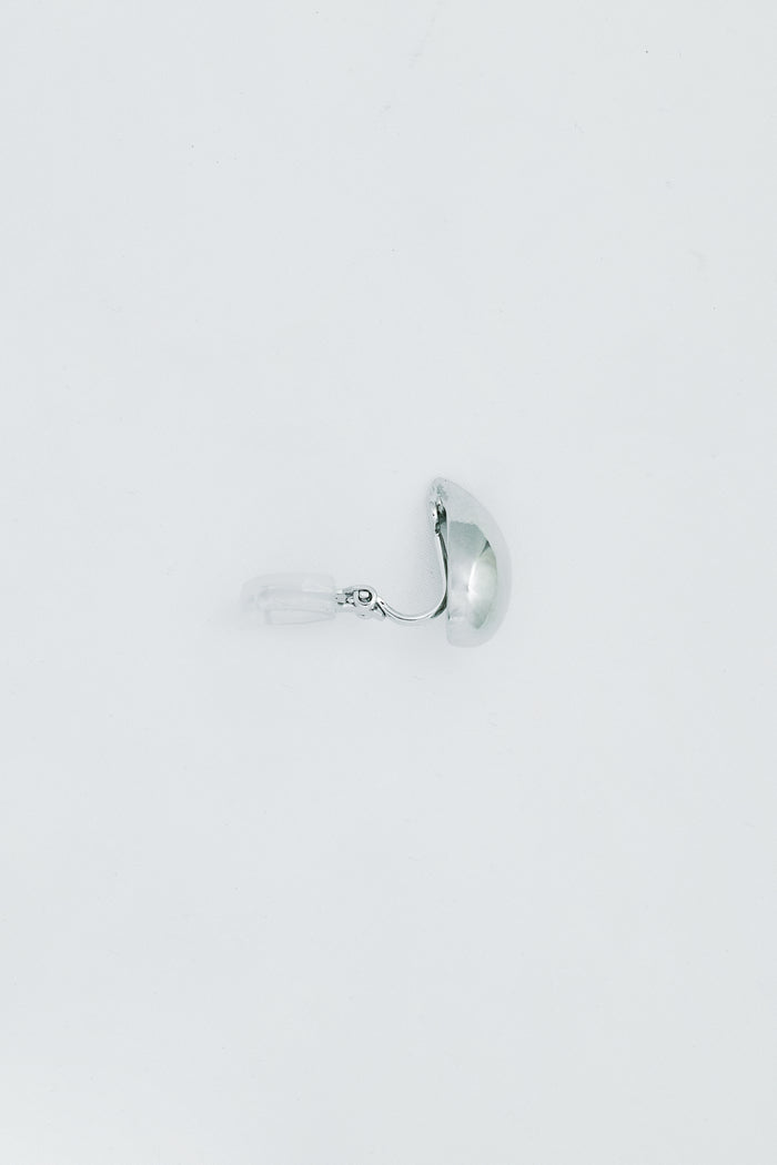 Silver Drop Clip Earrings