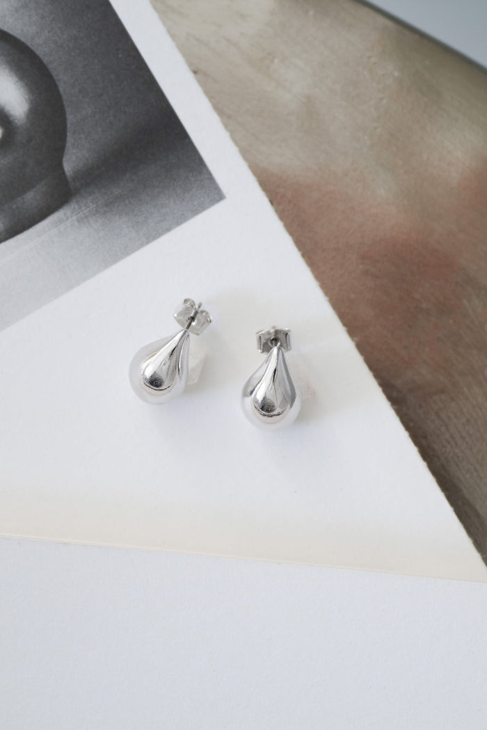 Silver Drop Pierces