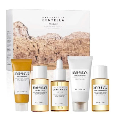 Skin1004 Madagascar Centella Travel Kit_Lot de 5  soins complets