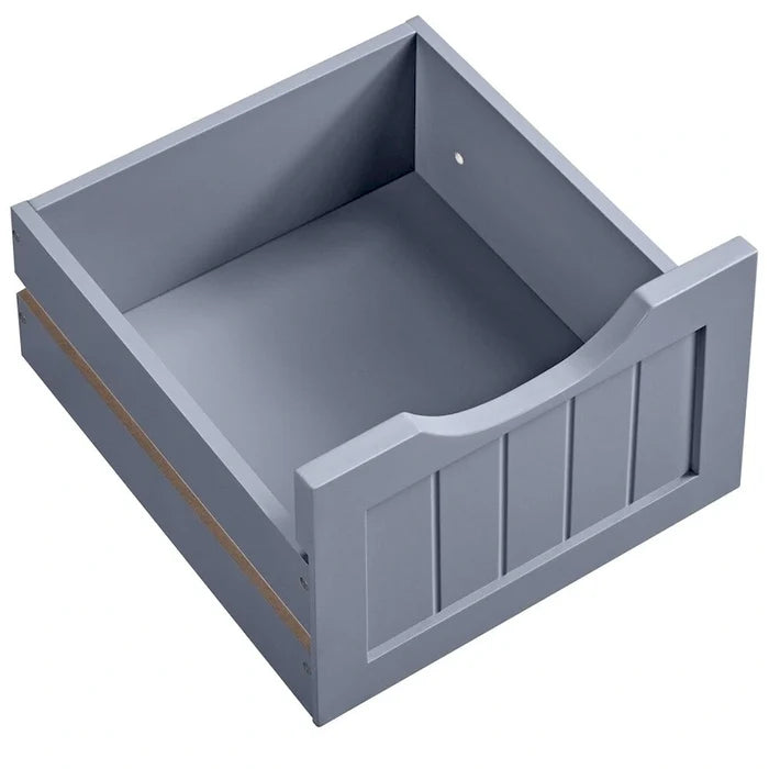 Slim Bathroom Floor Cabinet with 4 Drawers and Storage