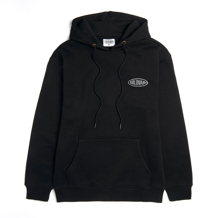 Solovair L/S Logo Pullover Hoodie - Black