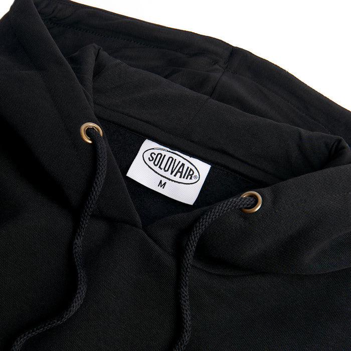 Solovair L/S Logo Pullover Hoodie - Black