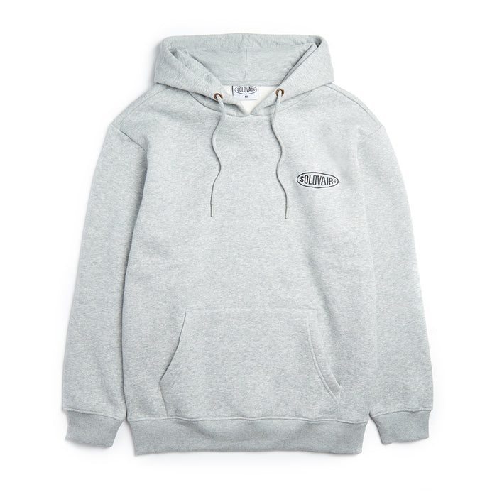 Solovair L/S Logo Pullover Hoodie - Grey