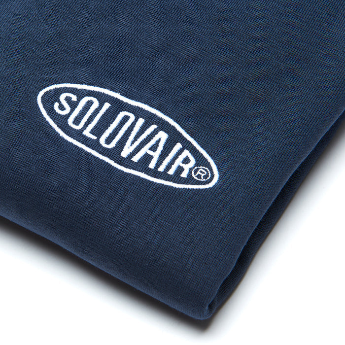 Solovair L/S Logo Pullover Hoodie - Navy