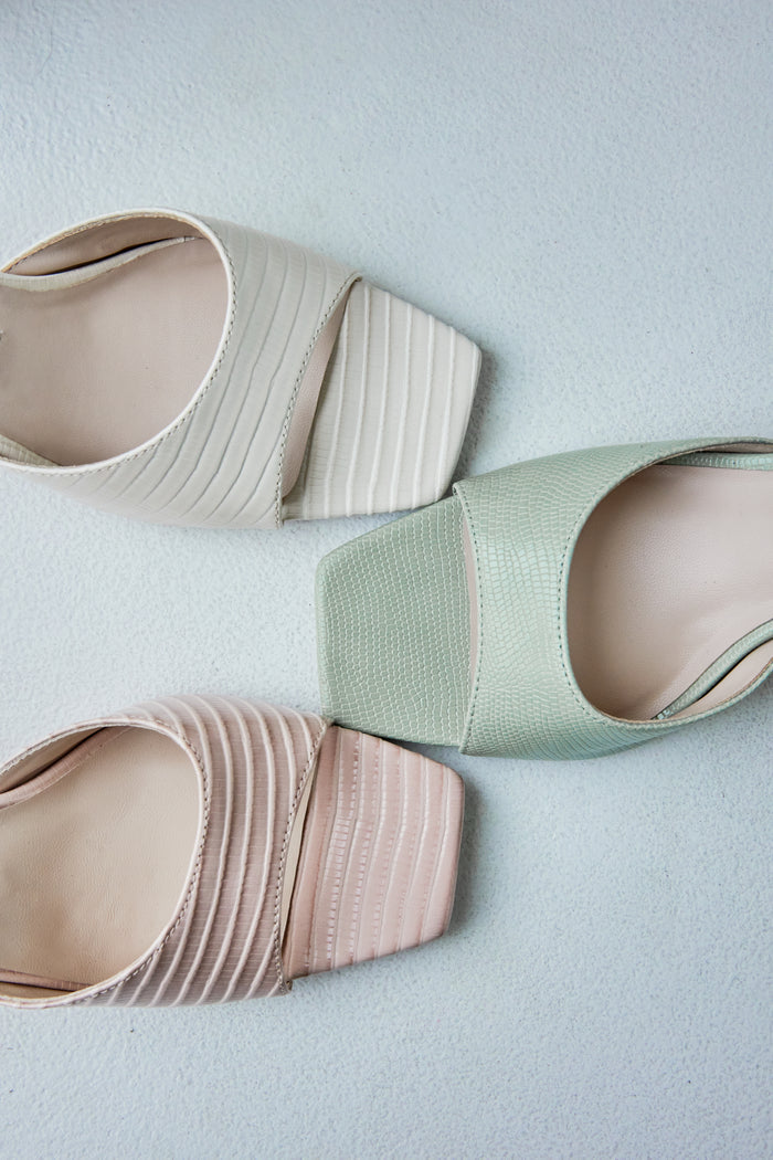 Square-Toe Mules