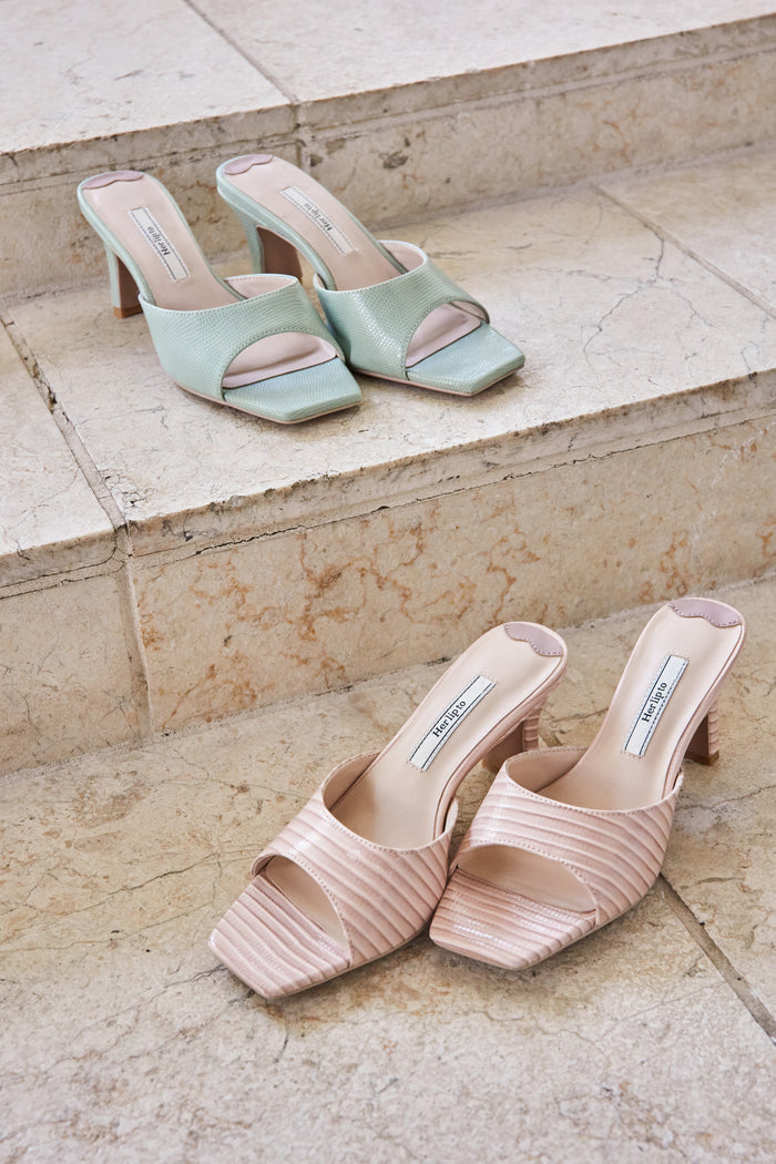 Square-Toe Mules