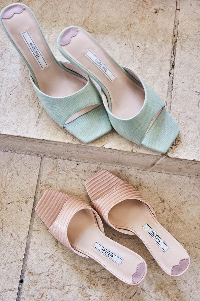Square-Toe Mules