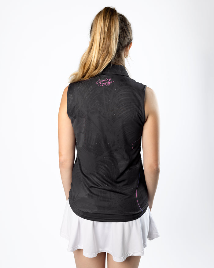 Stardust gray womens golf polo | Sunday Swagger