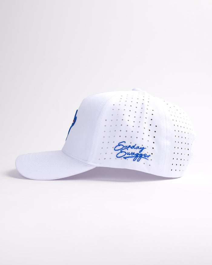 Stars and Stripes Snapback Hat - White