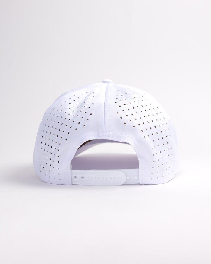 Stars and Stripes Snapback Hat - White