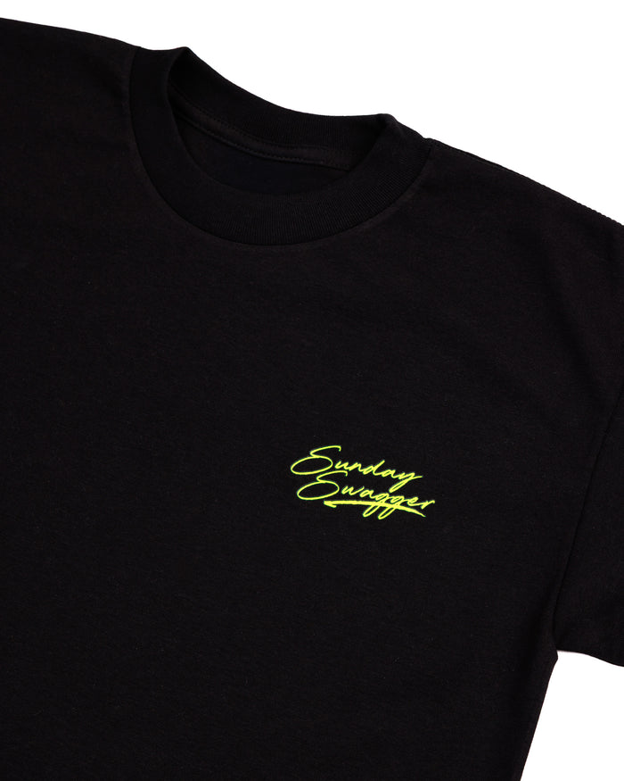 Sunday Swagger T-Shirt - Neon Black