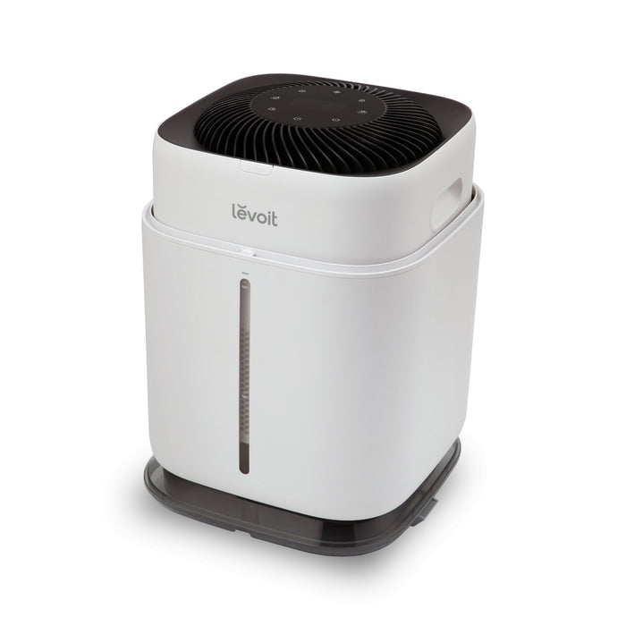 Levoit Superior 6000S Smart Evaporative Humidifier with sleek design, large water tank, and control panel on top