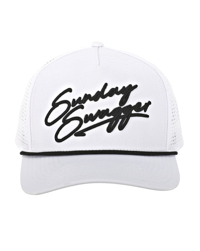 Swagger Snapback Hat - White