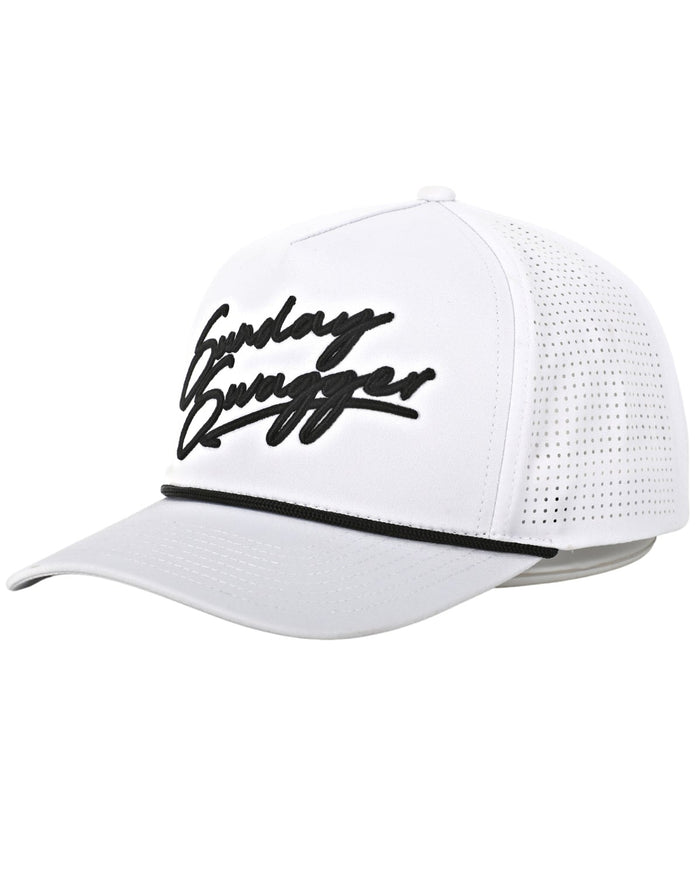 Swagger Snapback Hat - White