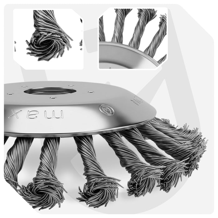Szczotka druciana do kosy spalinowej 6" 150 mm WUBER