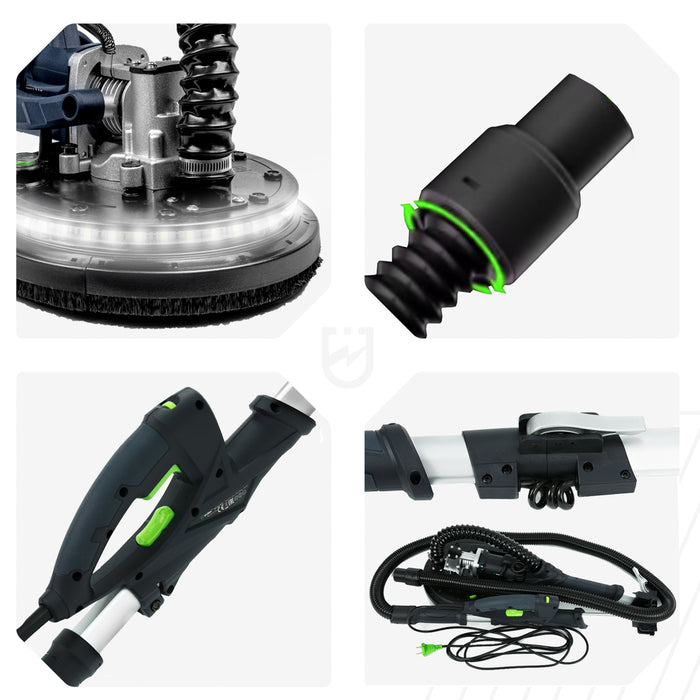 Światło LED, adapter do odkurzacza, uchwyt, składana rękojeść - W26005