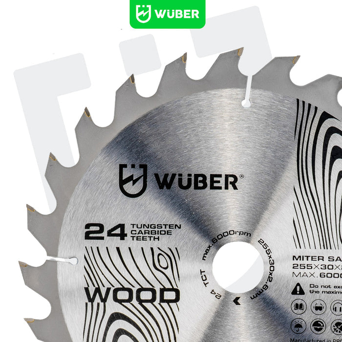 Tarcza widiowa do drewna 255x30 mm 24T WUBER