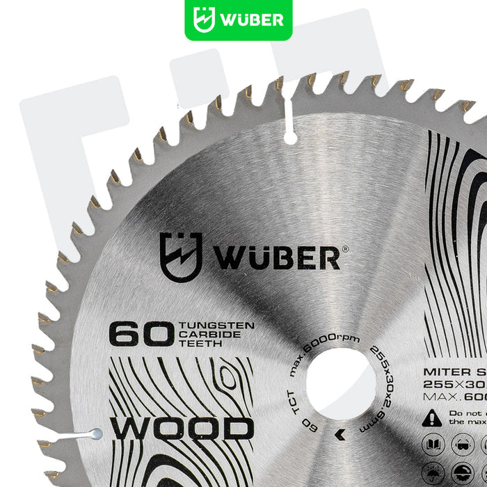 Tarcza widiowa do drewna 255x30 mm 60T WUBER