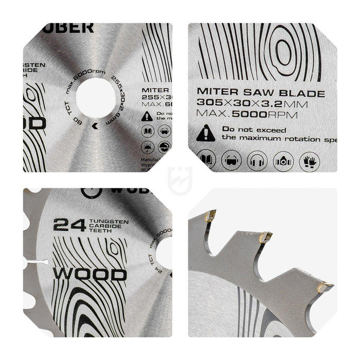 Tarcza widiowa do drewna 305x30 mm 24T WUBER