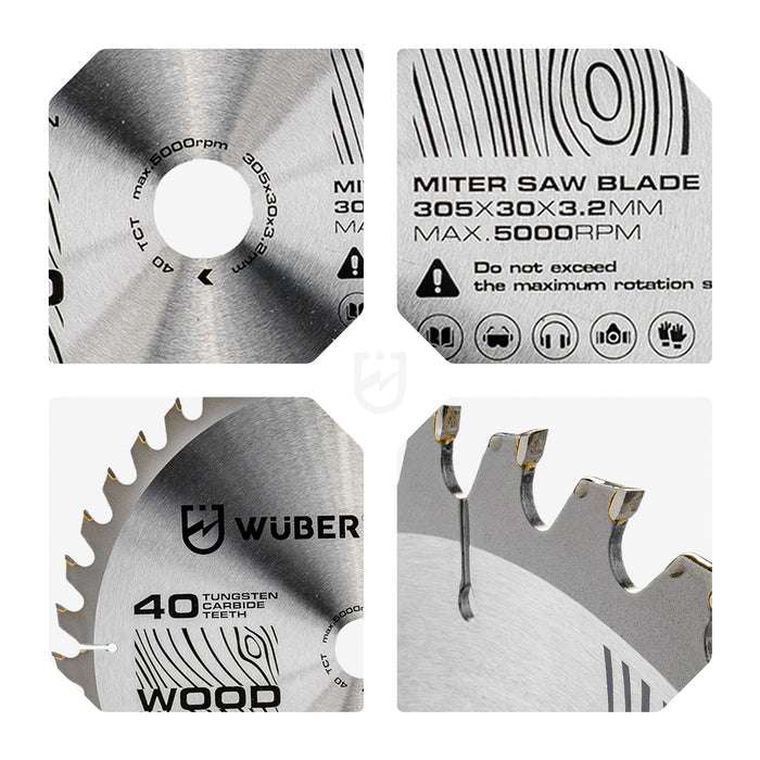Tarcza widiowa do drewna 305x30 mm 40T WUBER