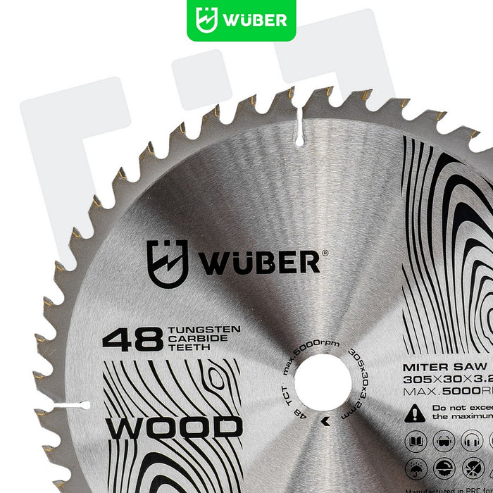Tarcza widiowa do drewna 305x30 mm 48T WUBER
