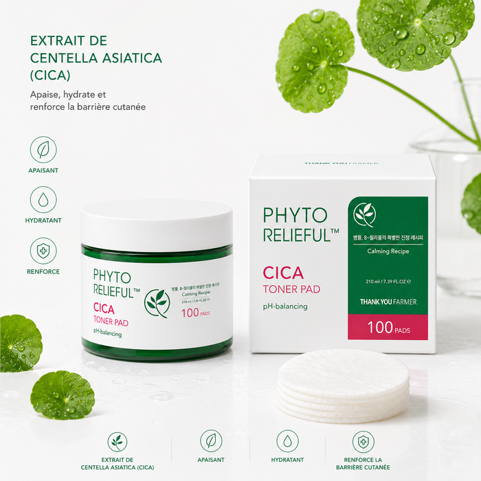 Thank You Farmer Phyto Relieful™ Cica Toner Pad 100 pads