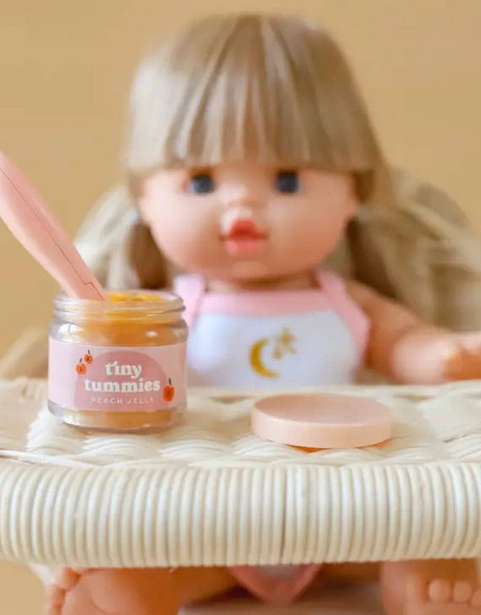Tiny Tummies Banana Jelly Jar & Magic Spoon (alternate angle) — Little Mamas Nursery