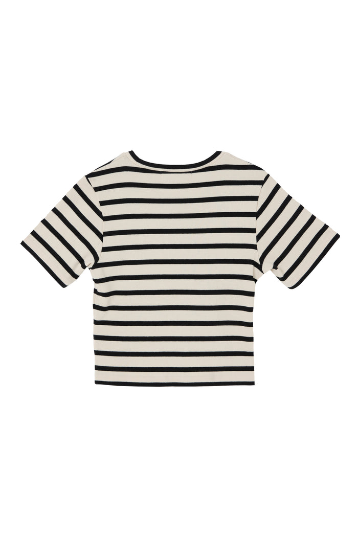 Trois Logo Ribbed Tee