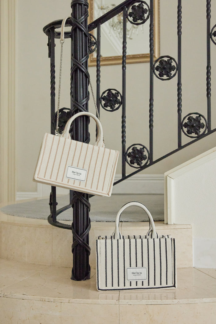 Tuileries Stripe Tote Bag