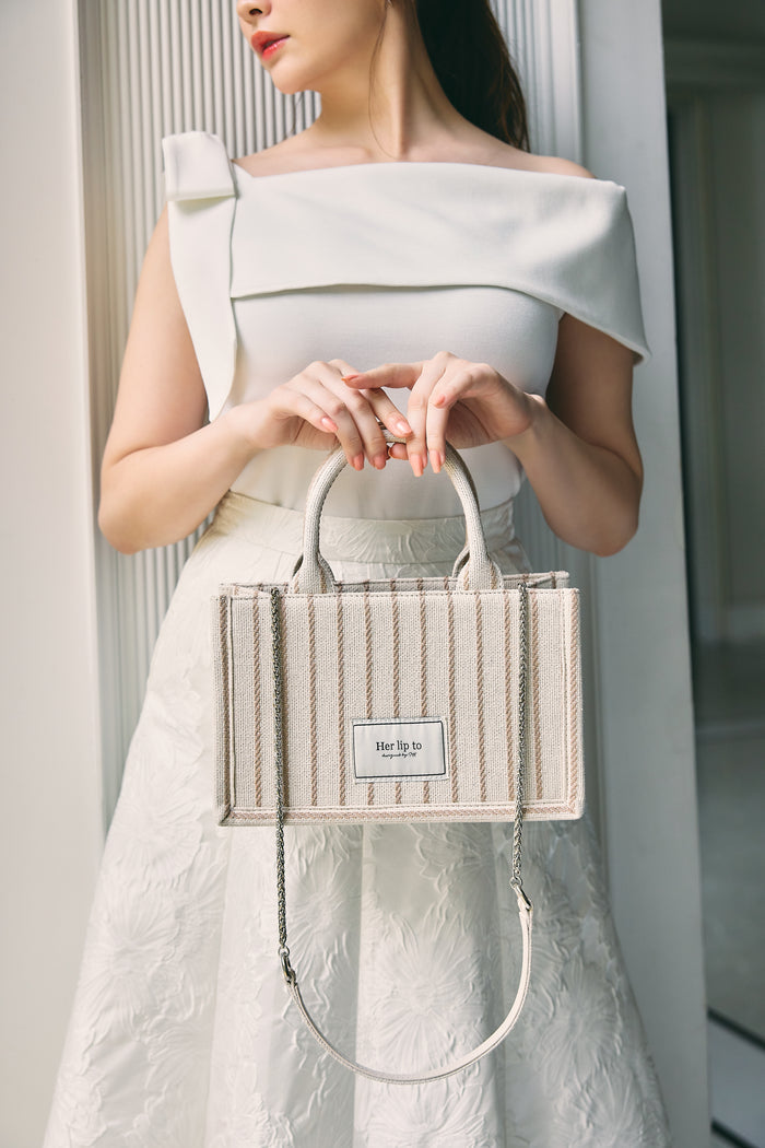 Tuileries Stripe Tote Bag
