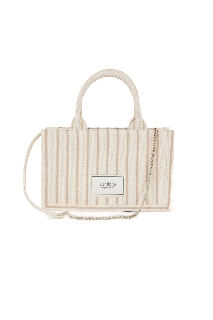 Tuileries Stripe Tote Bag