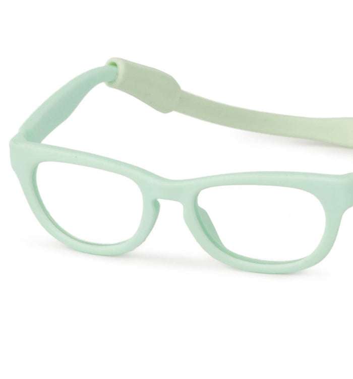 Turquoise Doll Glasses (front view) — Little Mamas Nursery
