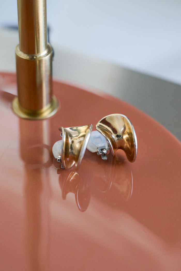 Two-Tone Hoop Earrings