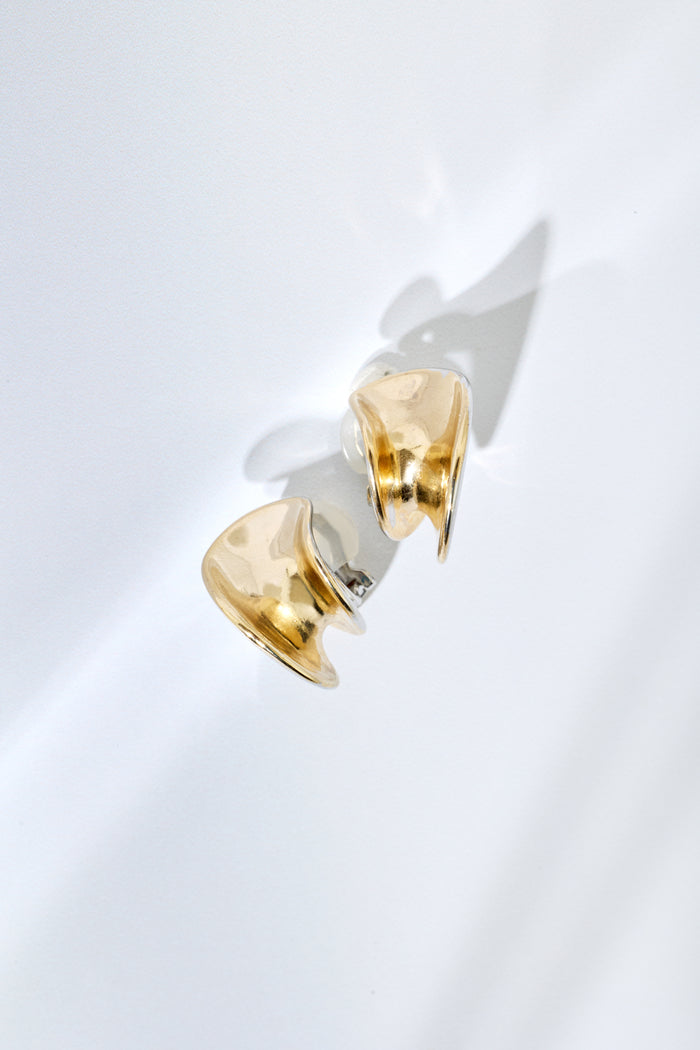 Two-Tone Hoop Earrings