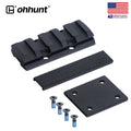 Universal Picatinny Rail Rib Mount for Compact Red Dot Optic fit 0.395' Ventilated Ribs Shotgun Accessories