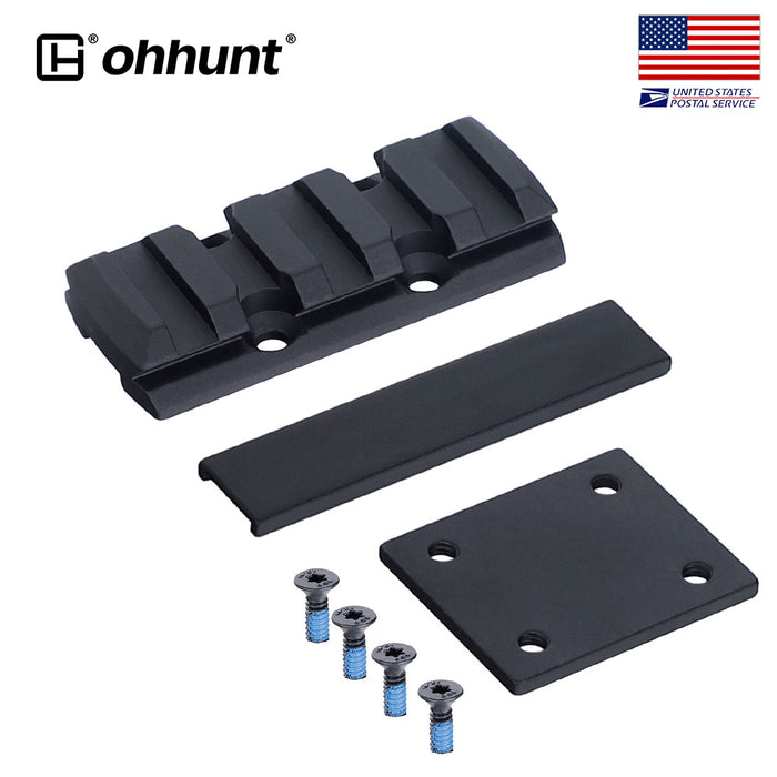 Universal Picatinny Rail Rib Mount for Compact Red Dot Optic fit 0.395' Ventilated Ribs Shotgun Accessories