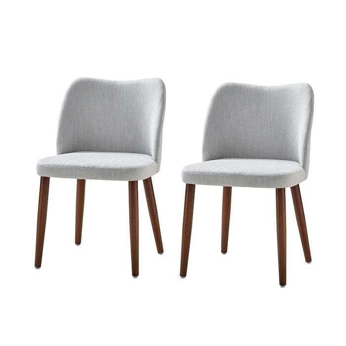 Upholstered Solid Wood Dining Chair Set of 2