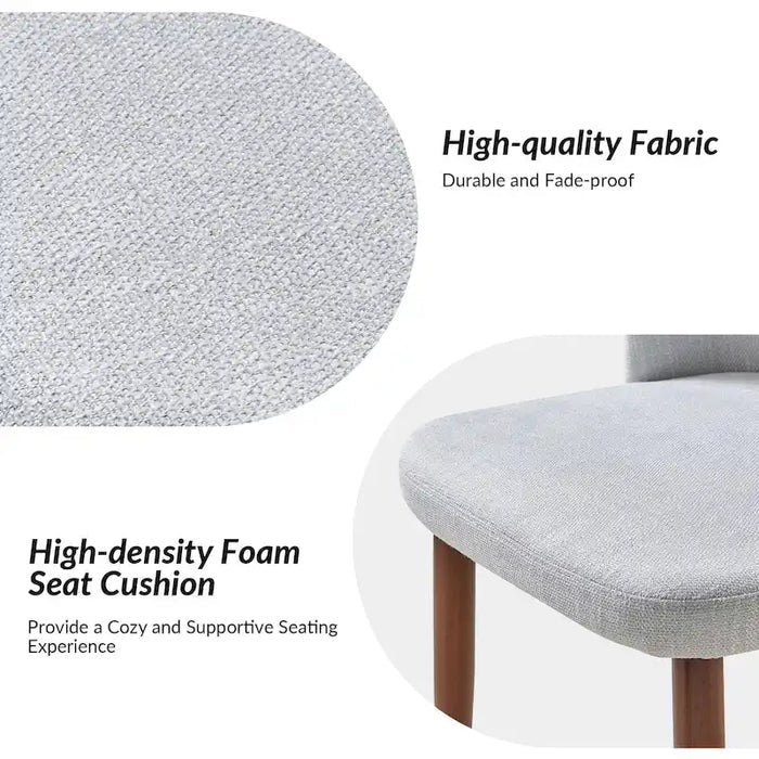 Upholstered Solid Wood Dining Chair Set of 2
