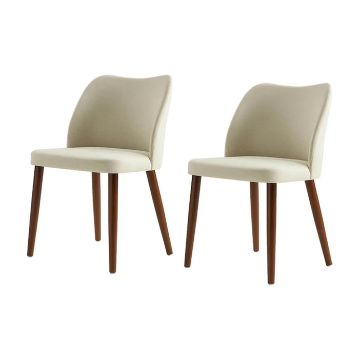 Upholstered Solid Wood Dining Chair Set of 2