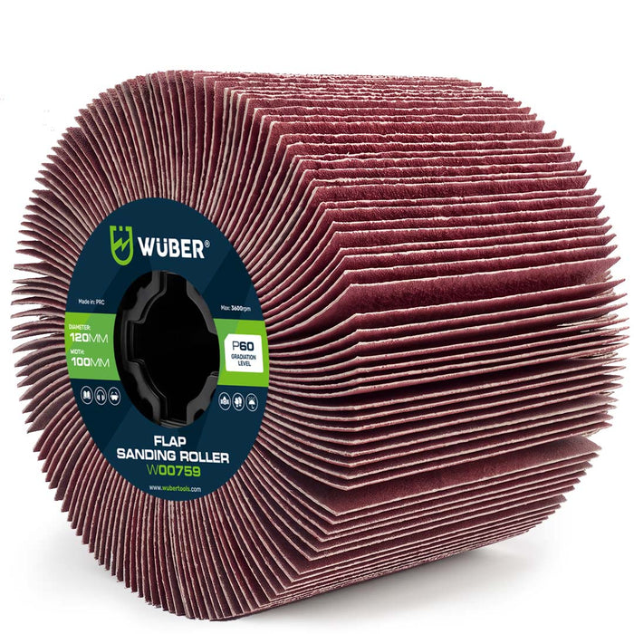 Wałek do satyniarki ściernica listkowa 120x100x19 mm P60 WUBER
