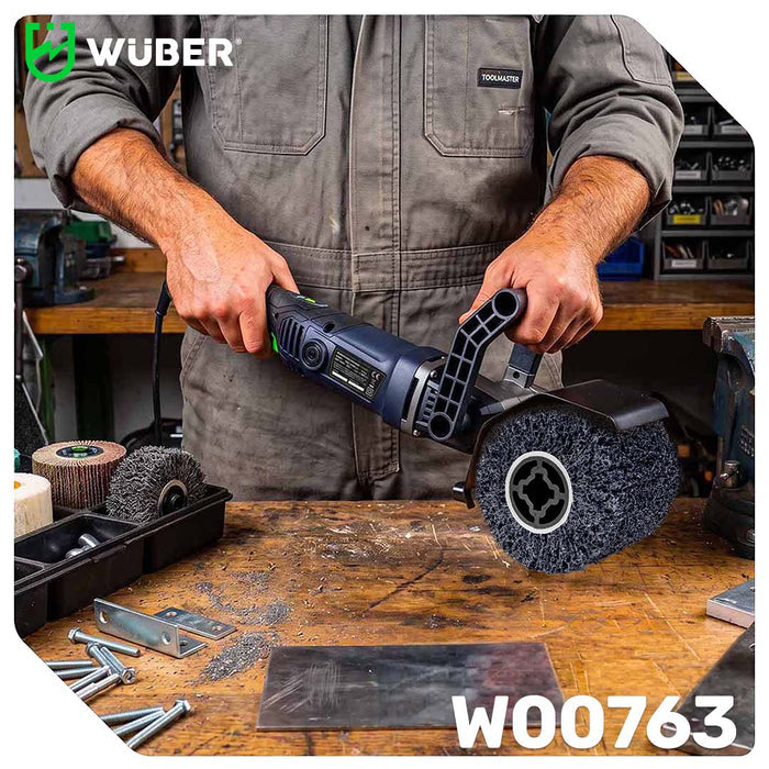 Wałek do satyniarki ściernica walcowa 120x100x19 mm nylonowa P80 WUBER
