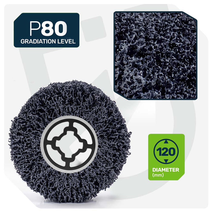 Wałek do satyniarki ściernica walcowa 120x100x19 mm nylonowa P80 WUBER