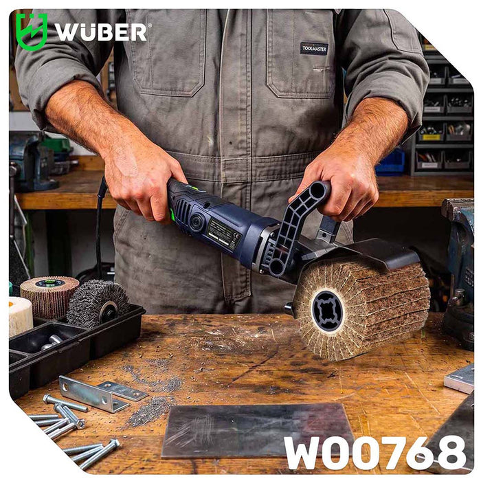 Wałek do satyniarki włóknina świerna walcowa 120x100x19 mm P180 WUBER