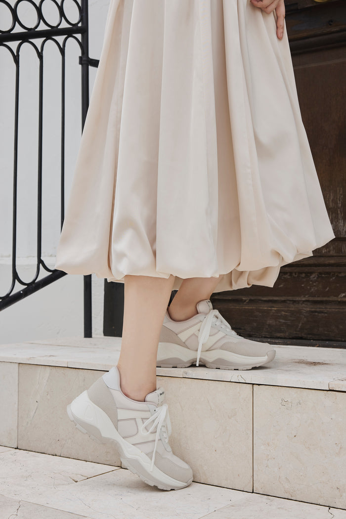 【white / beige / black×white / bordeaux】Le City HLT Sneakers