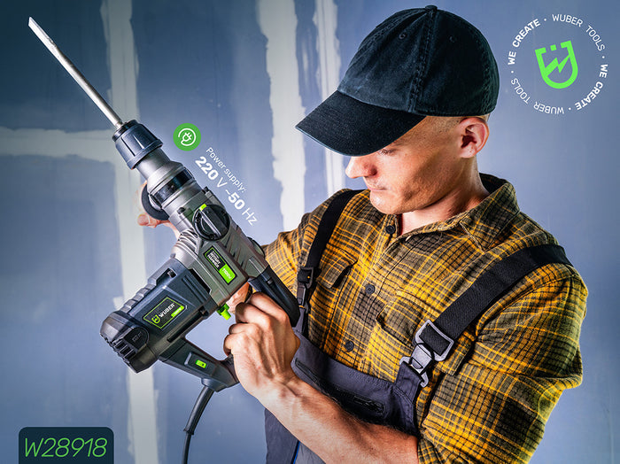 Zasilanie 200 V ~50 Hz - młotowiertarka elektryczna udarowa