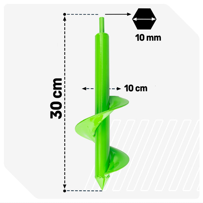 Wiertło ogrodowe na wkrętarkę 100x300 mm WUBER