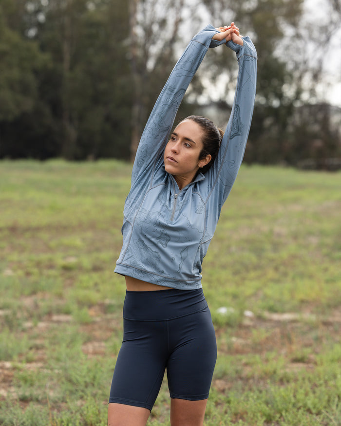 Trailblazer women's golf cropped Qzip | Sunday Swagger