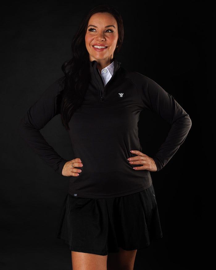 Women's Performance Q-Zip - Blackout
