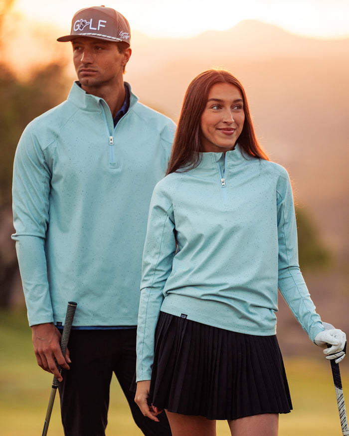 Women's Performance Q-Zip - Moon Dust